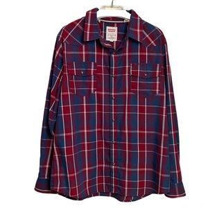 LEVI'S Plaid Button Down Men's Shirt